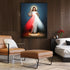 Wall Art 70cmx100cm Jesus Divine Mercy I Trust In You Black Frame Canvas