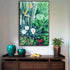 Wall Art 50cmx70cm Tropical plants Black Frame Canvas