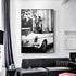 Wall Art 100cmx150cm High Heels in Classic Car Black Frame Canvas