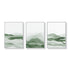 Wall Art 50cmx70cm Sage Green 3 Sets White Frame Canvas