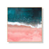 Wall Art 90cmx90cm Pink Sea Wood Frame Canvas