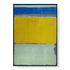 Wall Art 50cmx70cm Blue Yellow Green By Mark Rothko Black Frame Canvas