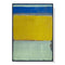 Wall Art 70cmx100cm Blue Yellow Green By Mark Rothko Black Frame Canvas
