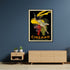 Wall Art 80cmx120cm Cinzano Black Frame Canvas