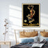 Wall Art 50cmx70cm Isolabella Black Frame Canvas