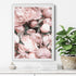 Wall Art 90cmx135cm Peony White Frame Canvas
