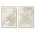 Wall Art 80cmx120cm Beige and Sage Green 2 Sets Gold Frame Canvas