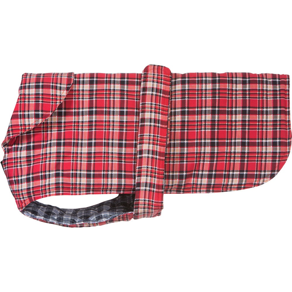 Tartan Red Dog Coat 40cm