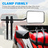Towing Mirrors Universal Multi Fit Clamp On 4X4 Caravan Trailer A Pair