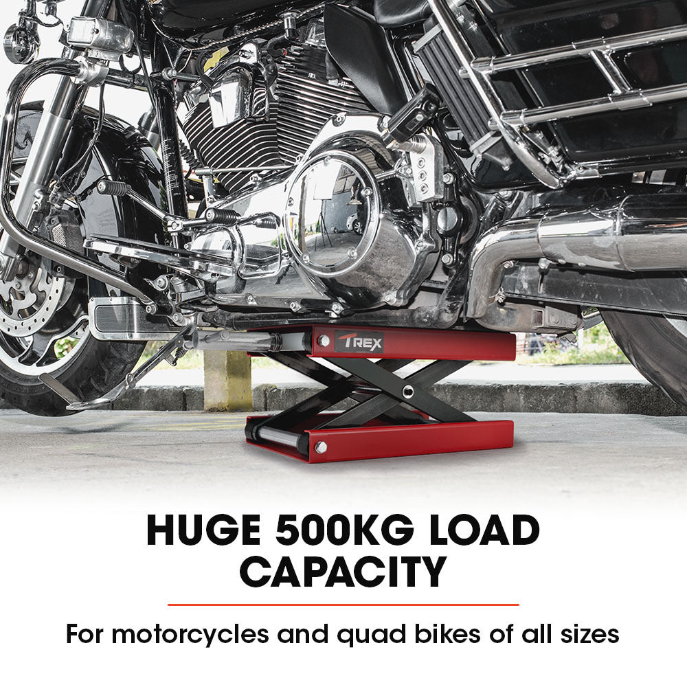 500kg Motorcycle Scissor Jack Lift Stand for Motorbike Quad Bike
