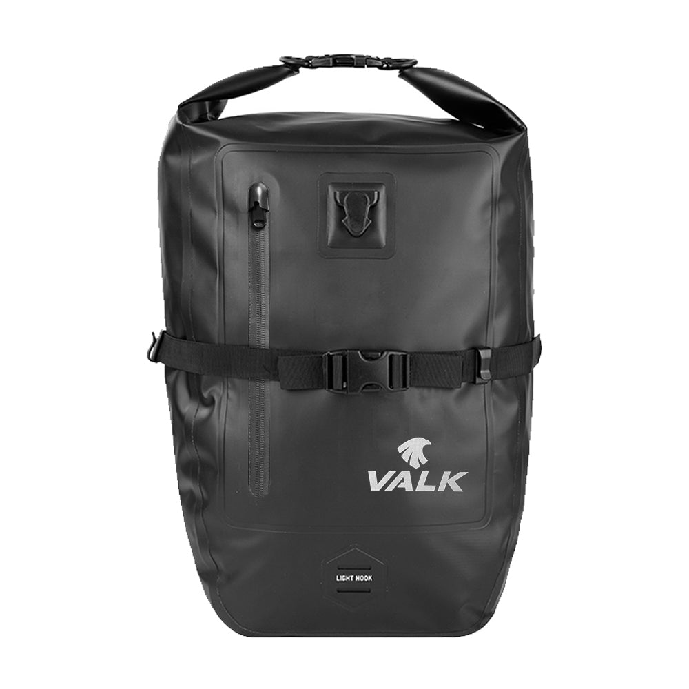 25L Pannier Bike Bag Saddlebag Rear Bicycle Waterproof Storage Black