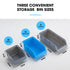 69pc Wall Mounted Parts Bin Rack with Tool Holders - Blue