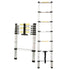 Bullet 2m Telescopic Aluminium Ladder Alloy Extension Extendable Steps