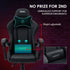 Conquest Series Reclining Gaming Ergonomic Office Chair with Lumbar and Neck Pillows, Black