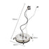 24" Stainless Steel Pressure Washer Surface Cleaner, 3/8" Fitting, with Yoke Handlebar, For Concrete Driveway Patio Floor
