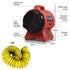 200mm (8 inch) Portable Axial Air Mover Blower Fan with 10m Ventilation Duct