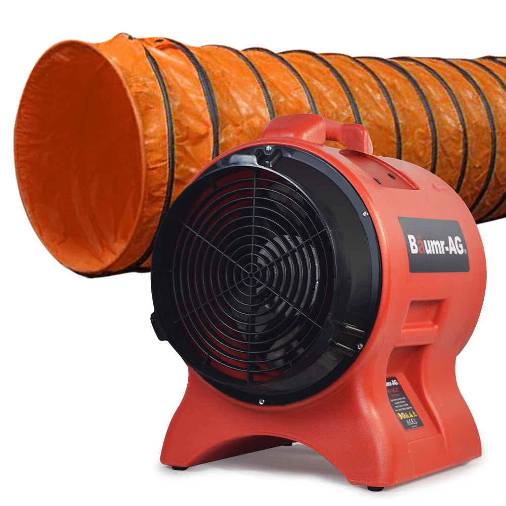 300mm (12 inch) Portable Axial Air Mover Blower Fan with 10m Ventilation Duct
