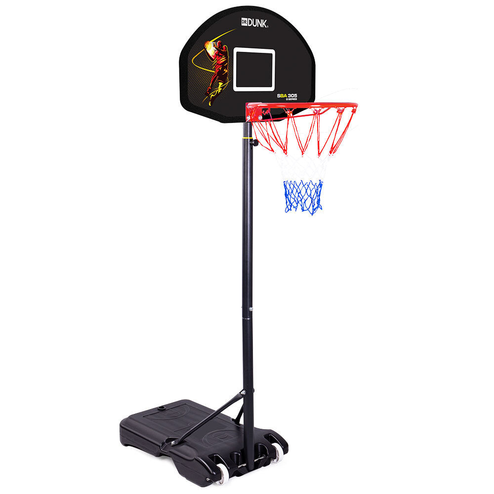 Basketball Hoop Stand System Kids Height Portable Adjustable Ring Net