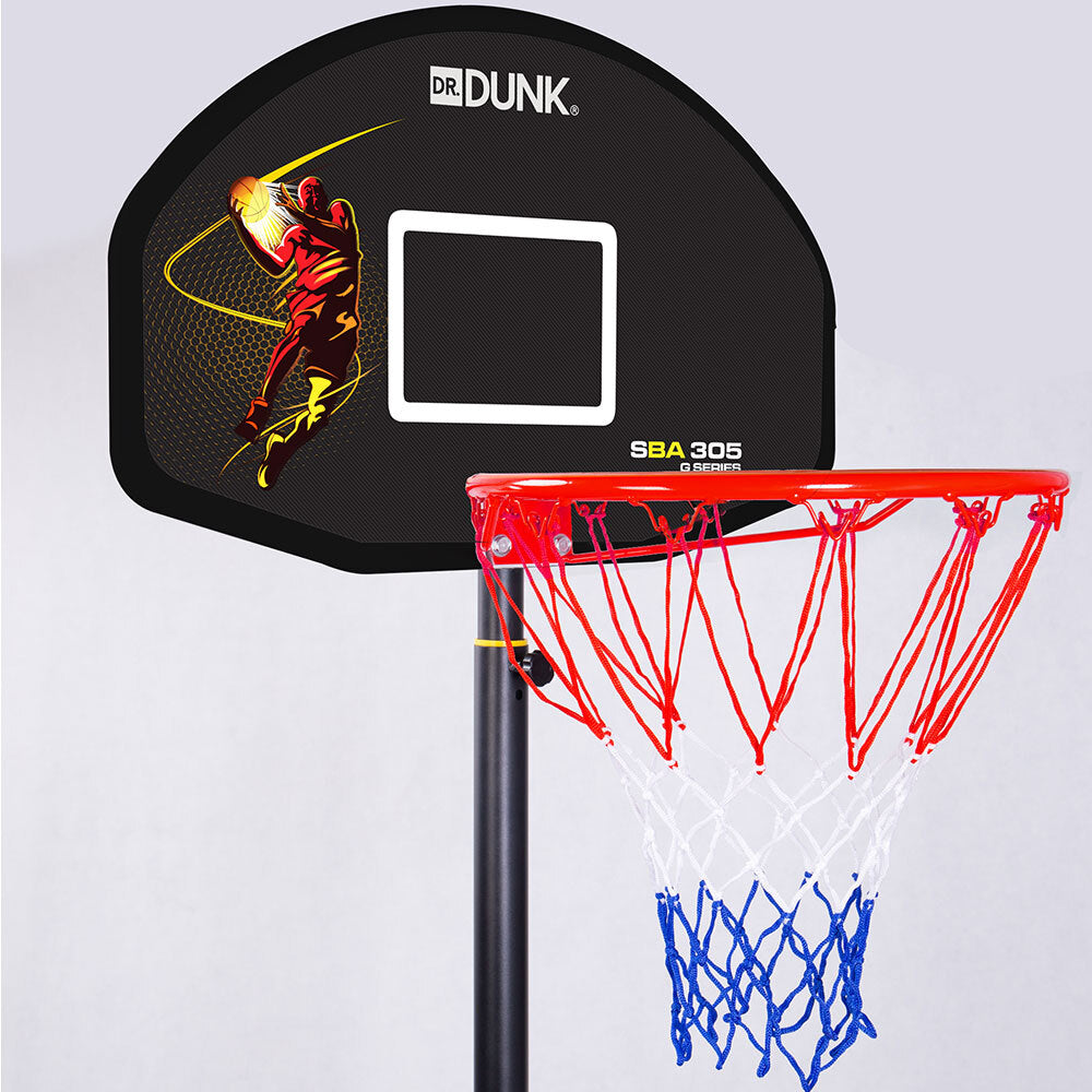 Basketball Hoop Stand System Kids Height Portable Adjustable Ring Net