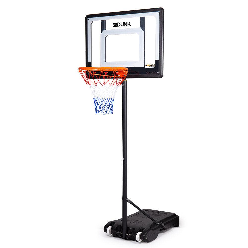 Adjustable Basketball Stand System Kids Hoop Portable Height Rim Ring