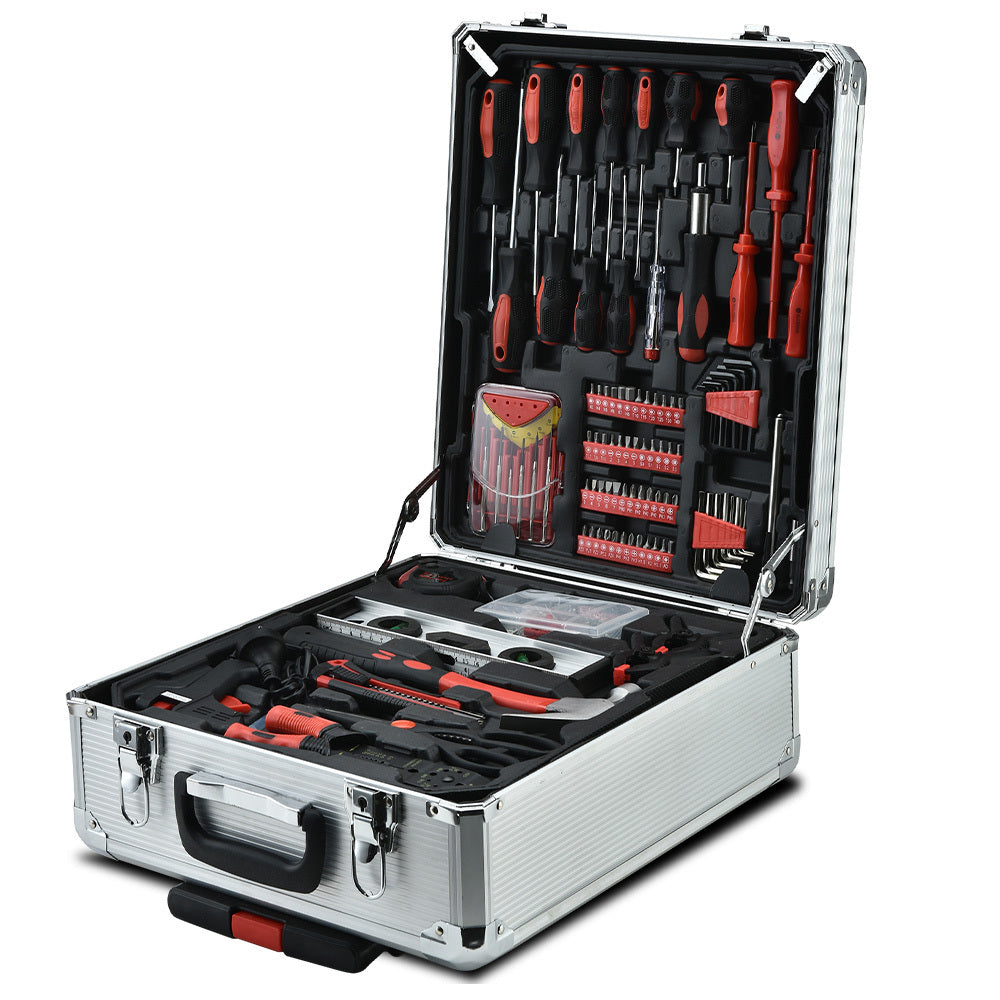 925PC Tool Box On Wheels Kit Trolley Mobile Handle Toolbox Storage Set