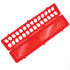 50cm Long Poultry Feeder Chicken Feeding Trough Red Plastic Flip Top Container