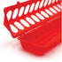 50cm Long Poultry Feeder Chicken Feeding Trough Red Plastic Flip Top Container