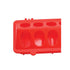 50cm Long Poultry Feeder Chicken Feeding Trough Red Plastic Flip Top Container