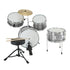 Childrens 4pc Drum Kit - Silver