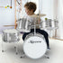 Childrens 4pc Drum Kit - Silver