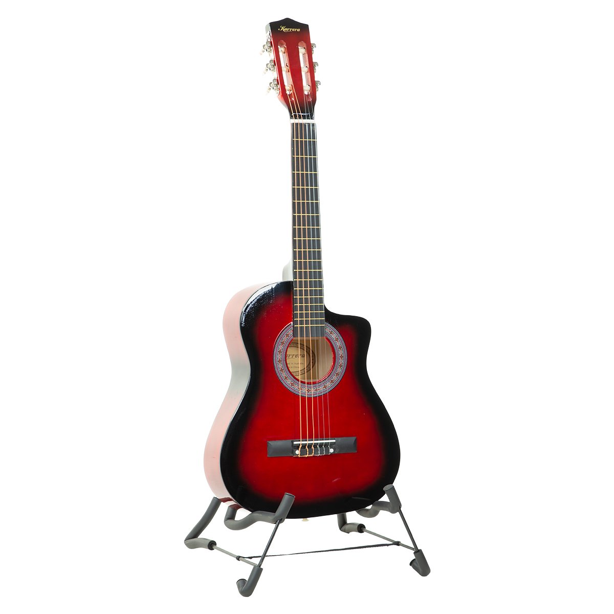 38in Pro Cutaway Acoustic Guitar with guitar bag - Red Burst