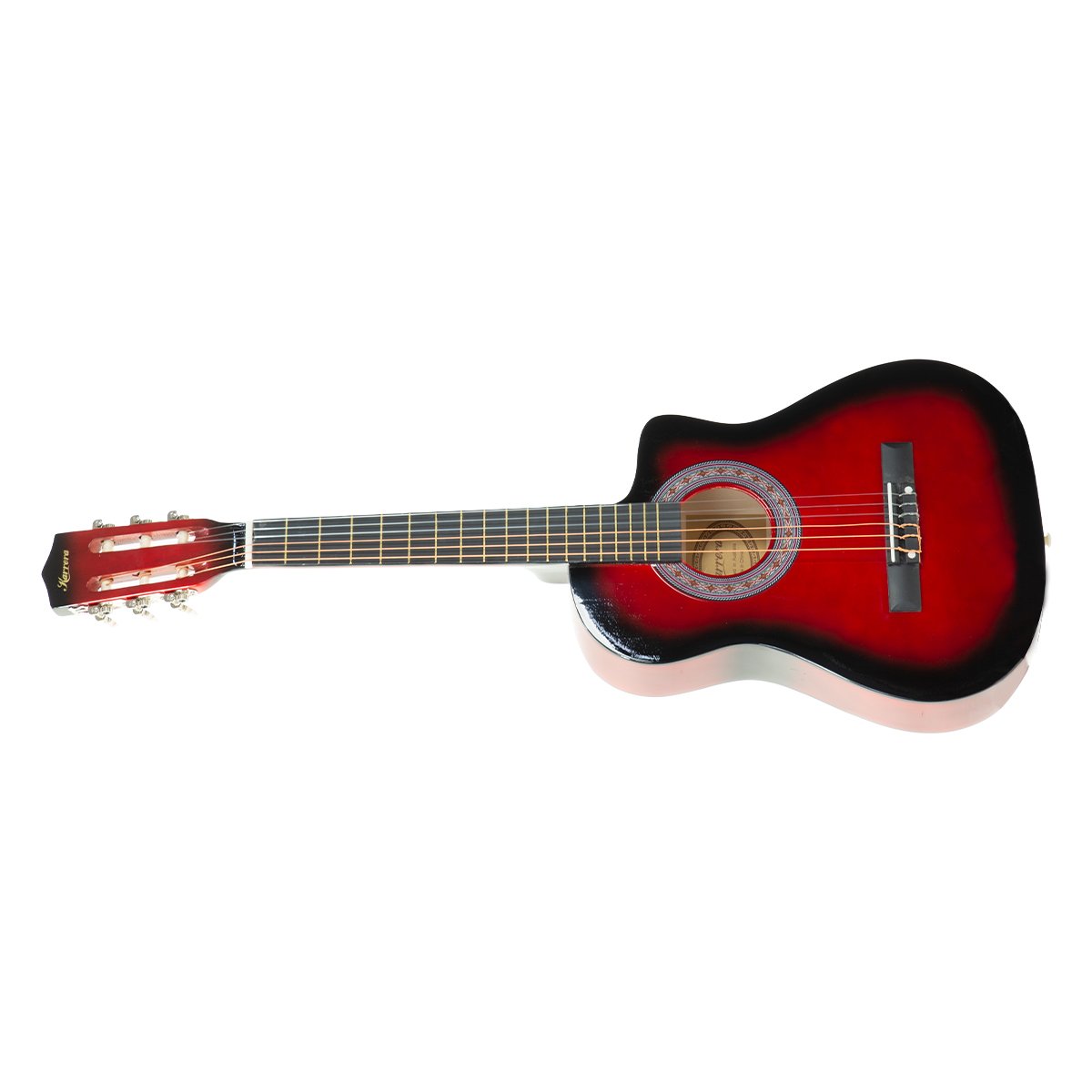 38in Pro Cutaway Acoustic Guitar with guitar bag - Red Burst