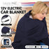Heated Electric Car Blanket 150x110cm 12v - Blue