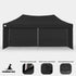 Wallaroo Gazebo Tent Marquee 3x6m PopUp Outdoor Wallaroo Black