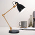 Sarantino Adjustable Metal Table Lamp In Black And Gold