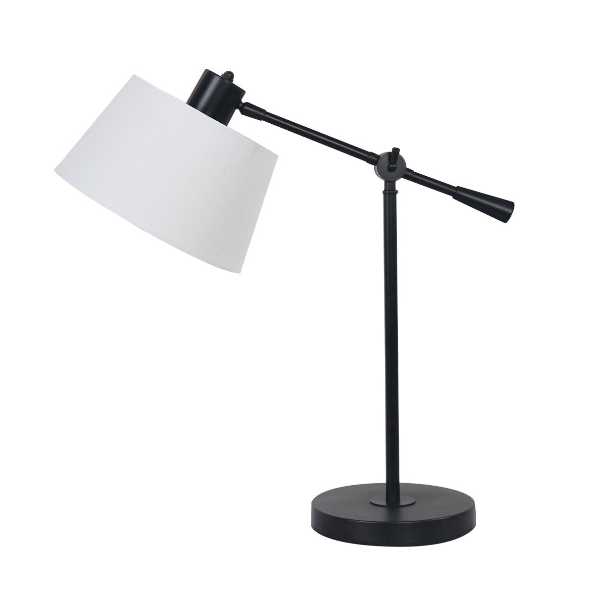 Adjustable Metal Table Lamp In Black