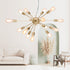 Sarantino 15-Light Sputnik Chandelier in Brass Finish