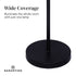 Sarantino Modern Exposed Bulb 4-Arm Industrial Light Floor Lamp