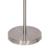 Sarantino Brushed Nickel Height-Adjustable Metal Floor Lamp