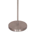 Sarantino Nickel Metal Arc Floor Lamp