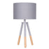 Sarantino Tripod Desk Lamp in Metal & Wood Nordic Minimalist Light