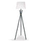 Sarantino Tripod Floor Lamp in Metal and Antique Brass