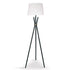 Sarantino Tripod Floor Lamp in Metal and Antique Brass