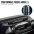 Olympus Artemis 20in Hard Shell Suitcase ABS+PC  Jet Black