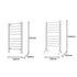 Pronti Heated Towel Rack Electric Bathroom Towel Rails Warmer Ev-160- Silver