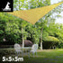 Triangle Shade Sail 5m x 5m x 5m - Sand
