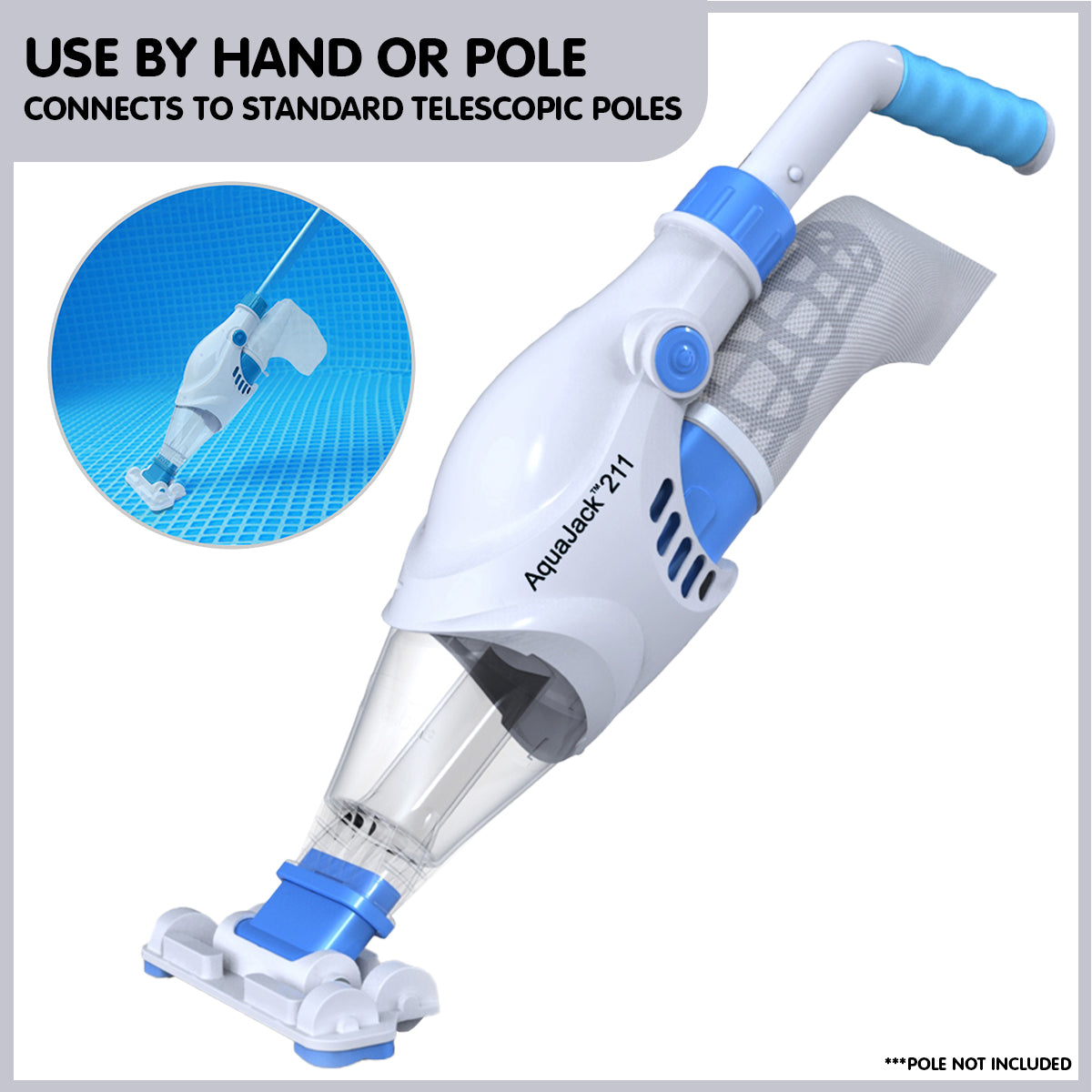 211 Cordless Rechargeable Spa and Pool Vacuum Cleaner