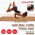 Cork Yoga Mat with Carry Straps Home Gym Pilates - Body Line
