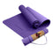 Eco-friendly Dual Layer 6mm Yoga Mat | Dark Lavender | Non-slip Surface And Carry Strap For Ultimate Comfort And Portability