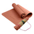 Eco-friendly Dual Layer 6mm Yoga Mat | Peach | Non-slip Surface And Carry Strap For Ultimate Comfort And Portability